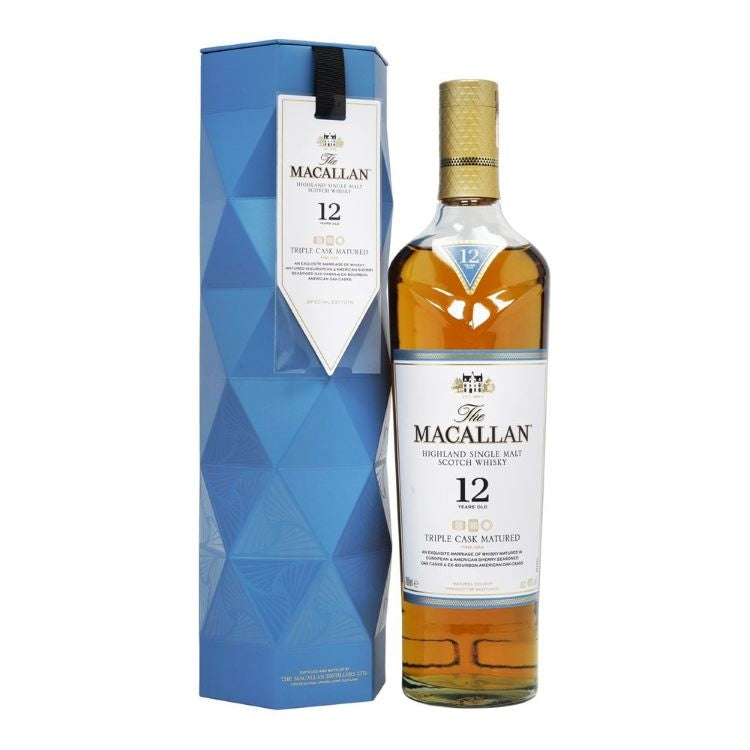 5a2a94425ec5be87b69e81d3f382e4511cd3a61f00c293e07f853f54873ddaef.jpg Macallan 12 Year Old Triple Cask Matured Single Malt Scotch Whiskey - Image 1