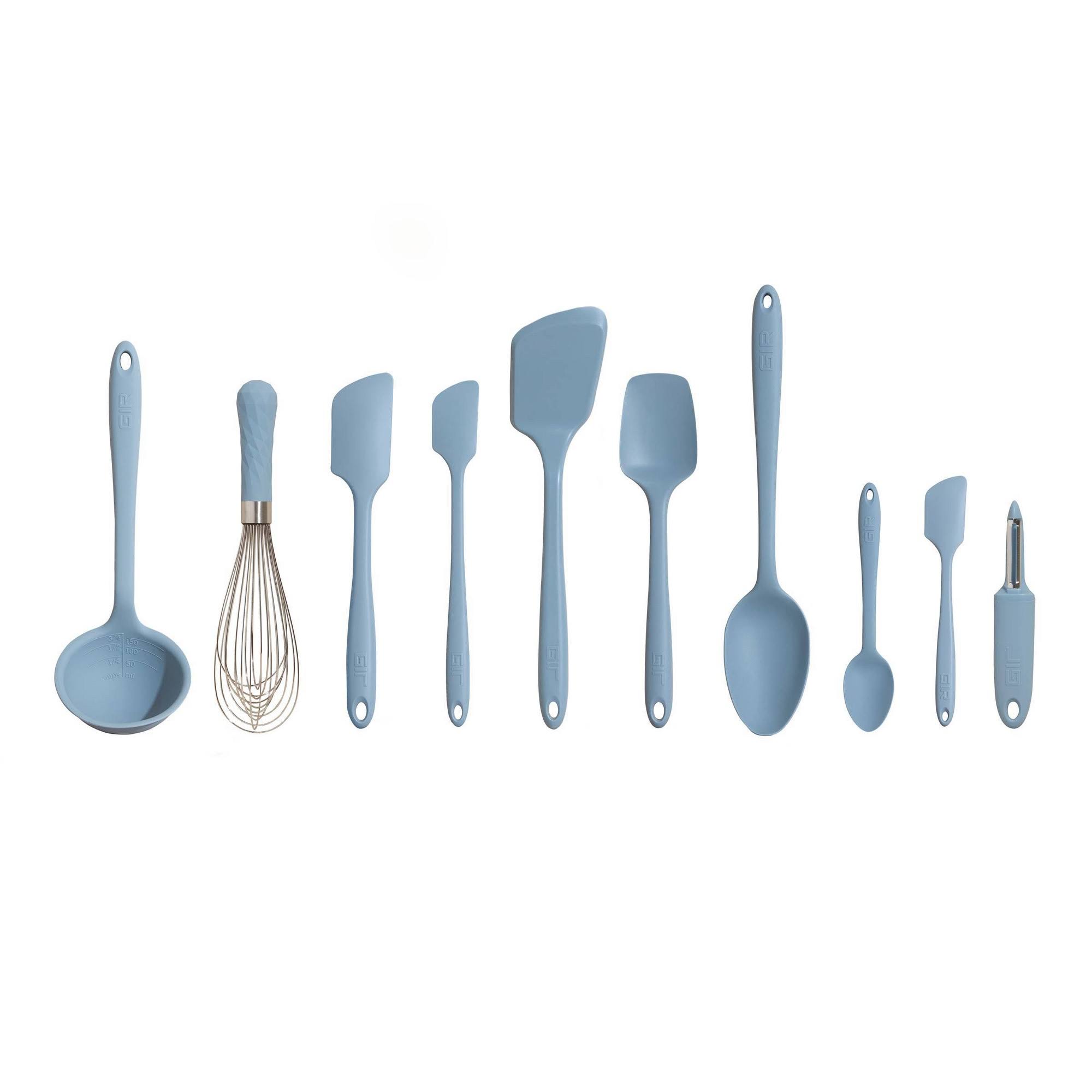5a2cc977718f697e12827f4e96fbb7afa36025f74605459cc77556afbd415867.jpg Gir 10-Piece Best Sellers Kitchen Utensils Set - Slate - Image 1