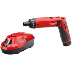 Milwaukee 2101-21 Cordless Screwdriver Kit, 4 V, 0.25"