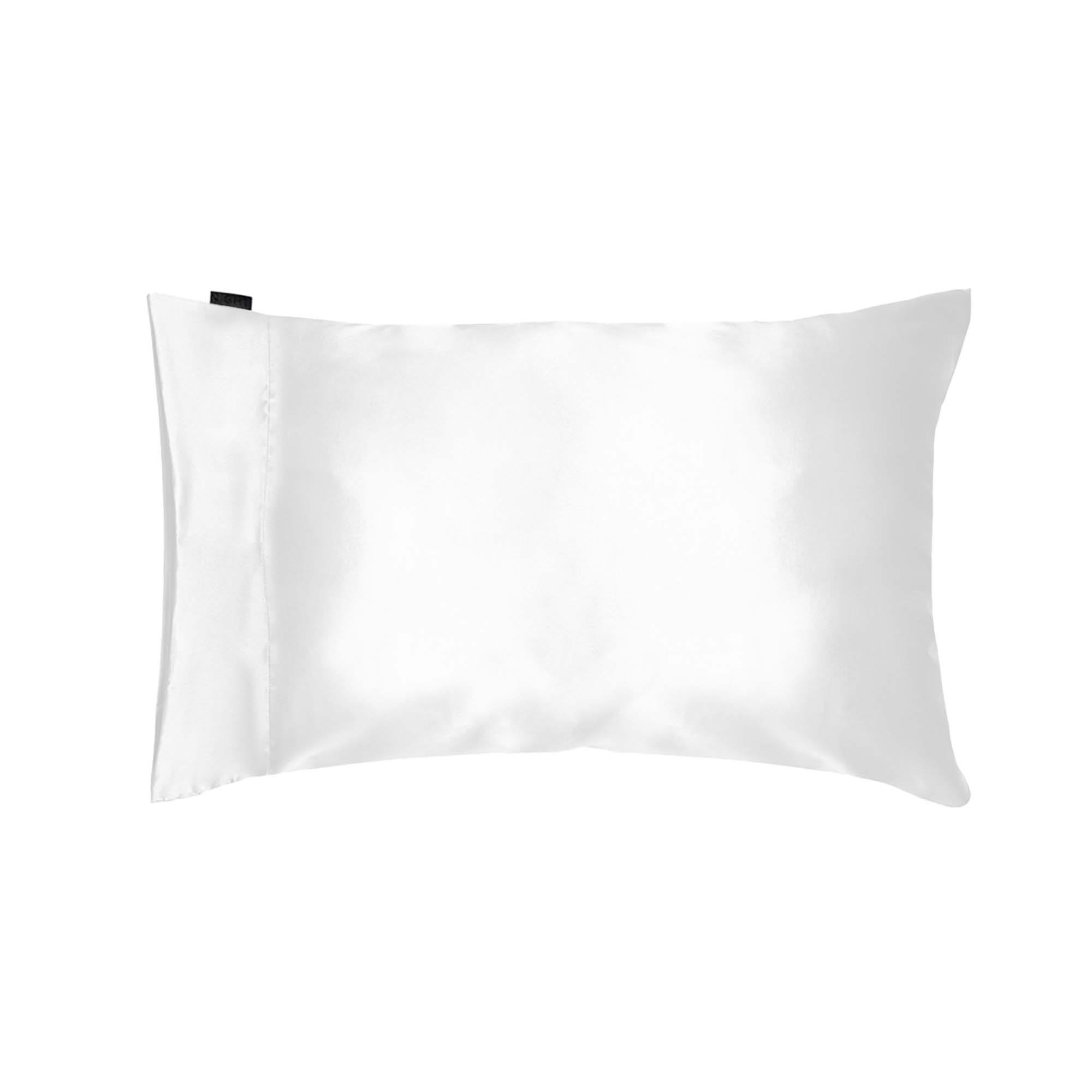 5a62861581d1ce9f432ee70e71961bb86d8ca81aa5cfdbbdb3b8ccbefd4e5a8c.jpg Night Satin Washable Pillowcase, King / White - Image 1