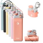 20 oz Collapsible Water Bottle, Travel Water Bottle, Hiking Water Bottle, Foldable Water Bottle, Collapsible Water Bottle Travel, Silicone Water