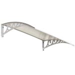 The Lakeside Collection Window Awning or Front Door Canopy - Snow and Rain Blocker - White