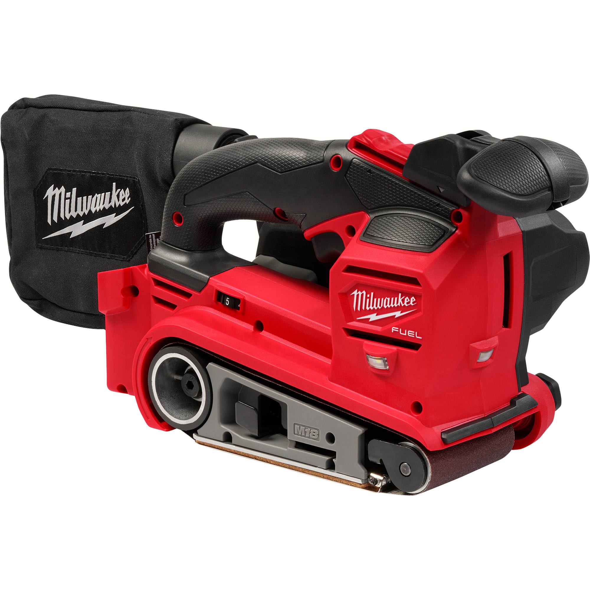 5ad8acbe8e5c4ed5c7d7f01bb5f2876a2c9a7ba9c7a1cdb05a4de1f9050f131b.jpg Milwaukee 2832-20 M18 Fuel 3"x18" Belt Sander - Image 1