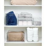 iDesign Small Stackable Closet Bin - Clear - 11" x 14" x 6-1/4" Height - Each