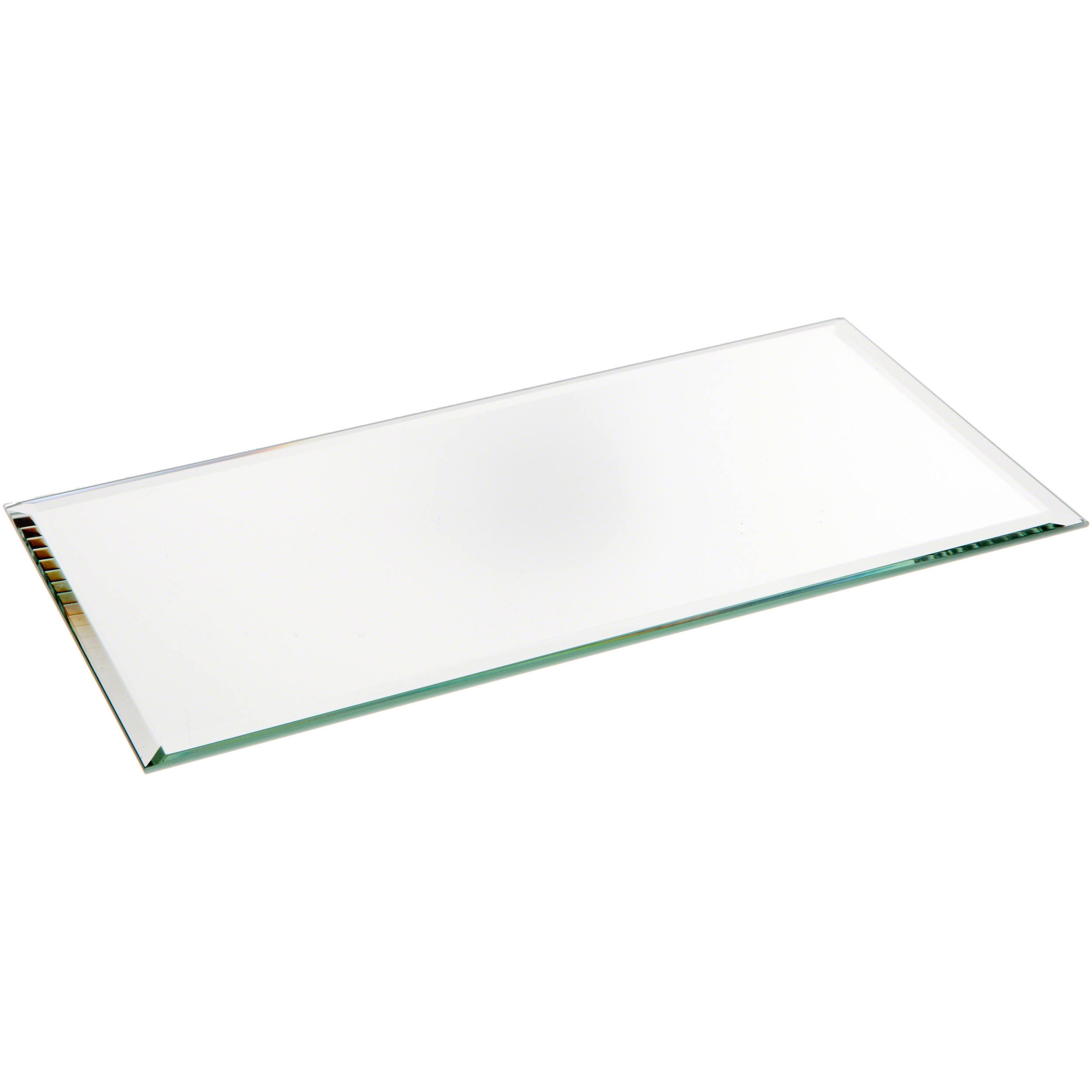5b15abad698622bd21e3f4348cd5ee931a6248ade626881959e4600182da7adb.jpg Plymor Rectangle 3mm Beveled Glass Mirror 4 inch x 8 inch - Image 1