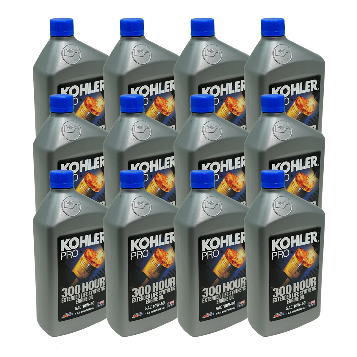 5b38e2396662ad7770b926156bd281cccf4bb0504a3dcf70d2c173f1ab069ed3.webp 12 Quarts Kohler 10W - 50 Engine Oil 25 357 73 - S - Image 1