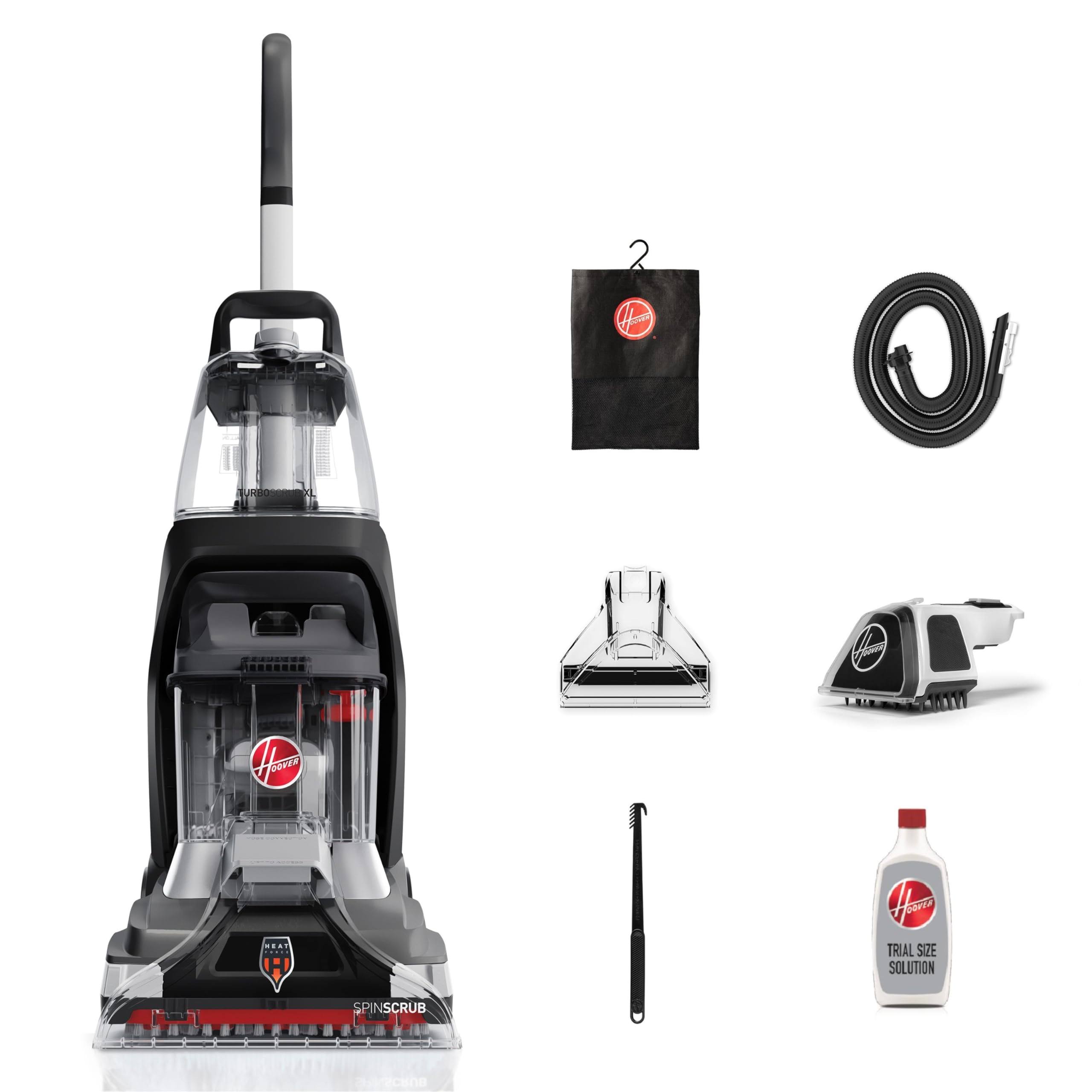 5b3916fef8ce69fac5c43d6949967575ea0cdc7032f12c99b2084f192568f700.jpg Hoover PowerScrub XL Pet Carpet Cleaner Machine, Upright Shampooer, FH68002, Black, Large - Image 1