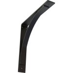 3"W x 20"D x 20"H Morris Steel Bracket - Powder Coated Black