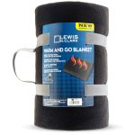 Lewis N. Clark USB Warm and Go Blanket, Black