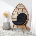 Humble + Haute Indoor Egg Chair Cushion (Cushion Only) - 44 x 27 x 4 - Black