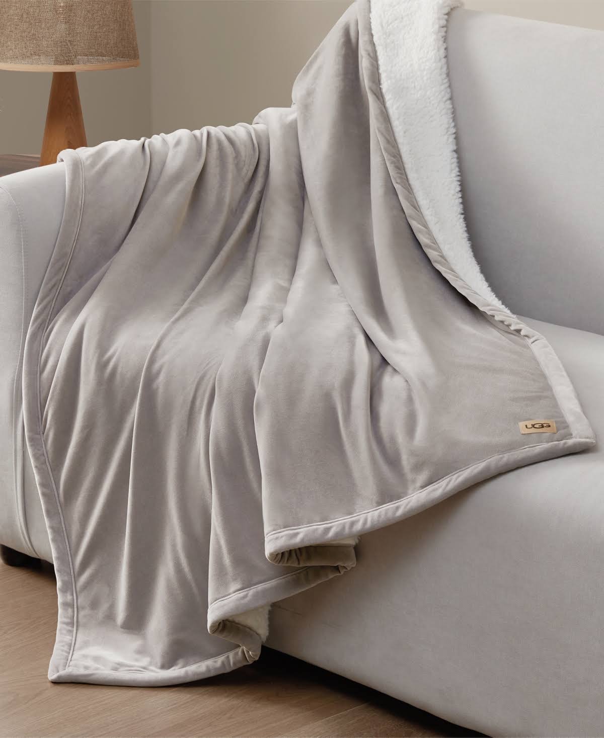 5b5dd628f925a17a53fe4bbaad3dfd5aa5ab1839aafcb0089d6f746b1910e993.jpg Ugg Dasha Throw, 50" x 70" - Seal - Image 1