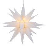 12 inch White LED Lighted Moravian Star Christmas Decoration