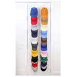 Perfect Curve Cap Rack Fav | Hat Racks | Hold Up to 40 Caps | Over Door Organizer for Baseball Hat | Fitted & Adjustable Caps & Visors | Door Slam