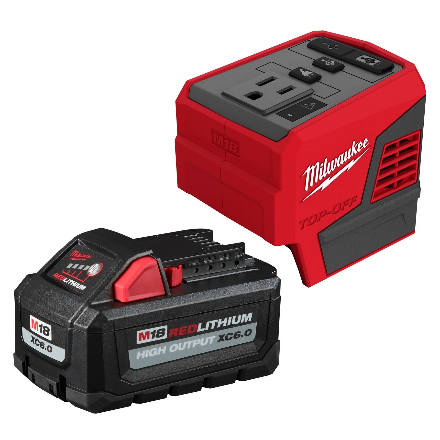 5be88fd513fd4e84df19a14475f6b7b18a4b71af39d3d8c43140d2fde2e7bb3d.jpg Milwaukee M18 Top-Off Power Supply Battery 2846-21HO - Image 1