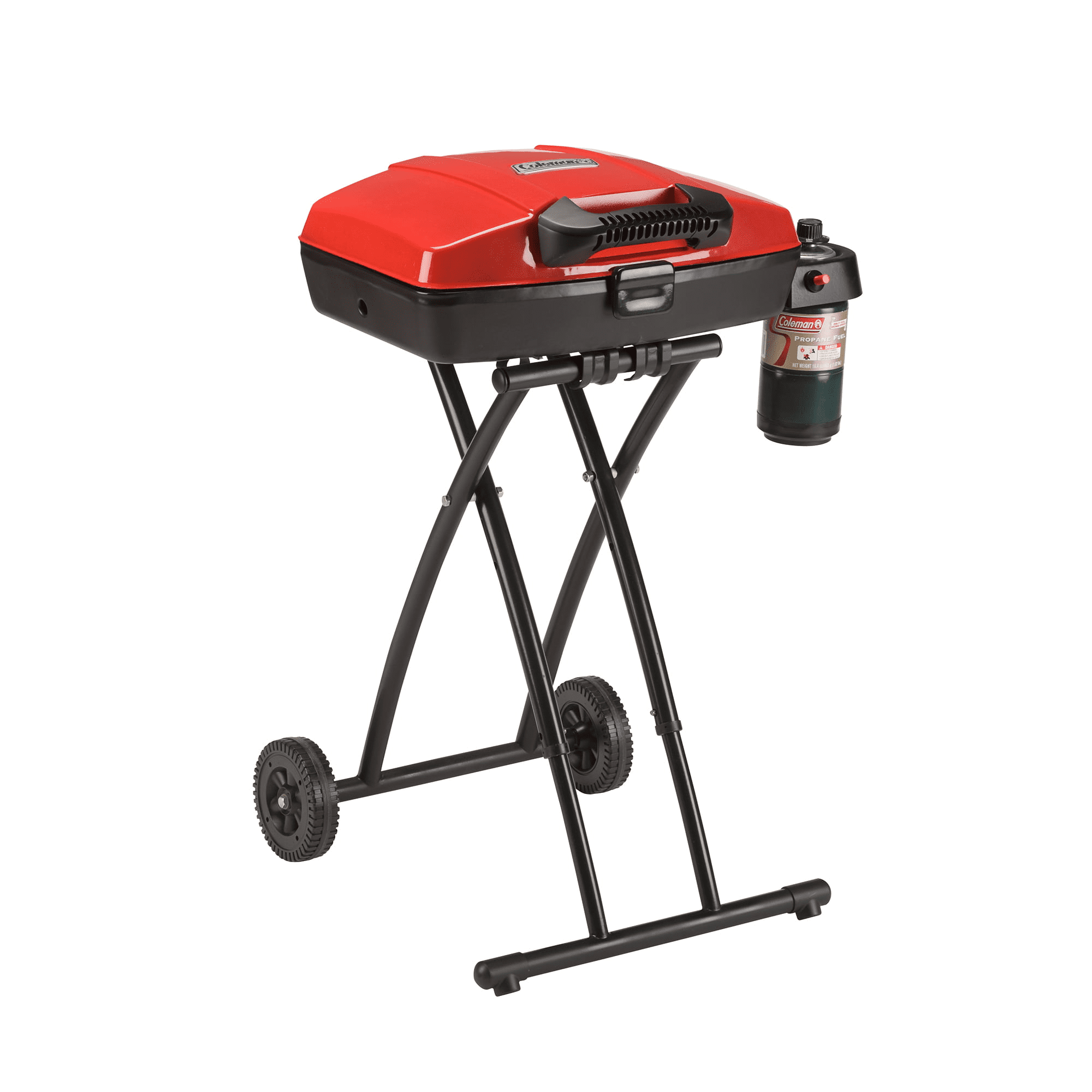 5c25a24aa4aa50c9907a745ba53f97e74d15d36a25dd1785b497ef0975fd465e.png Portable Sportster 1-Burner Propane Grill with 11.000 BTUs. Red - Image 1