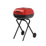 Americana Walk-A-Bout Portable Red Charcoal Grill