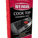 Weiman Cook Top Scrubbing Pads - Gently Clean and Remove Burned-on Food from All Smooth Top and Glass Cooktop Ranges, 3 Reusable Pads
