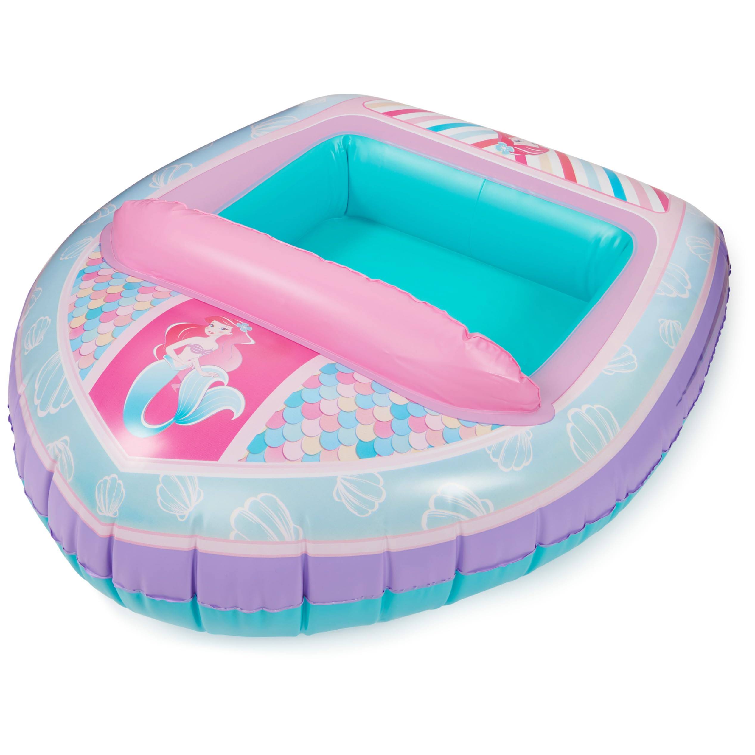 5cb6a36a8e047ff4bda70e632e5a8b91fbffadfd01c83ccc69dc3b2d63d37e48.jpg Swimways Disney Princess Ariel Inflatable Water Boat Vehicle - Image 1