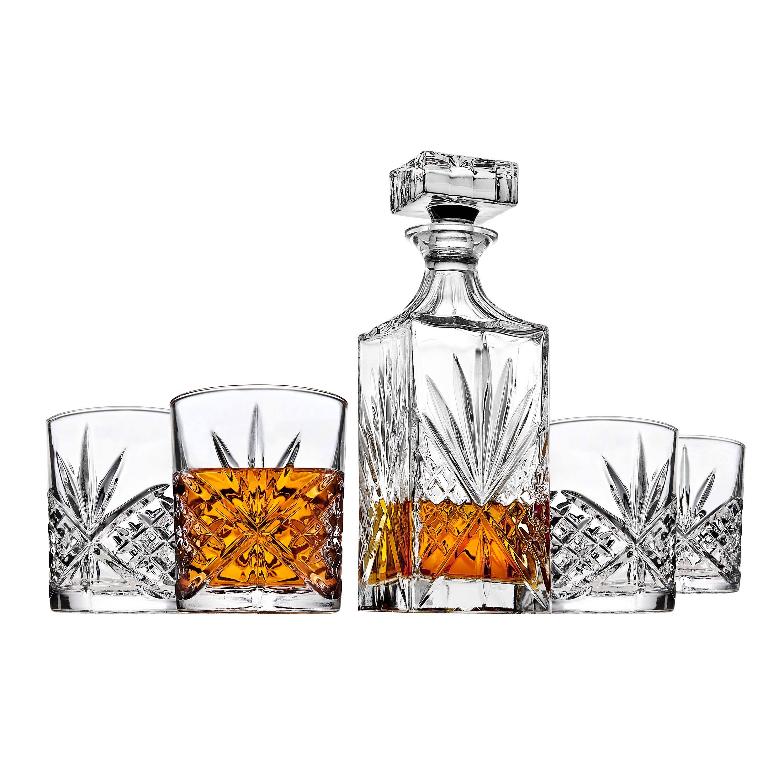 5cc01d4676ec0ec0fbf215e429eb32ed755a18f40164501d96ae805137986eaf.jpg Godinger 5-Piece Dublin Whiskey Set - Image 1