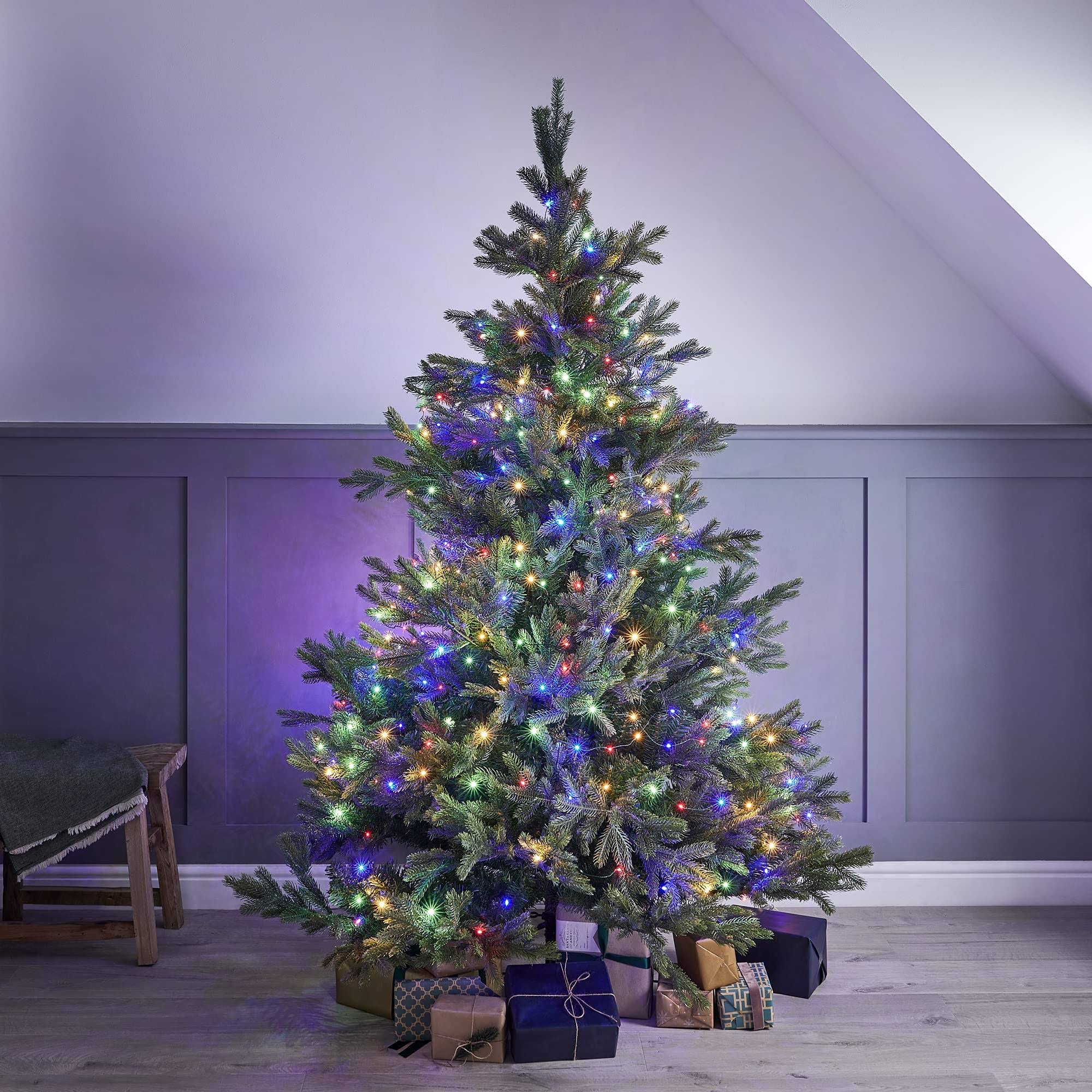 5cd6cabc315e0a23b03fddf8b4fc4e7a2006efd3319c89c5cc23e90026717d10.jpg Multi-Colored Christmas Tree Lights (300 LED Bulbs) - Image 1
