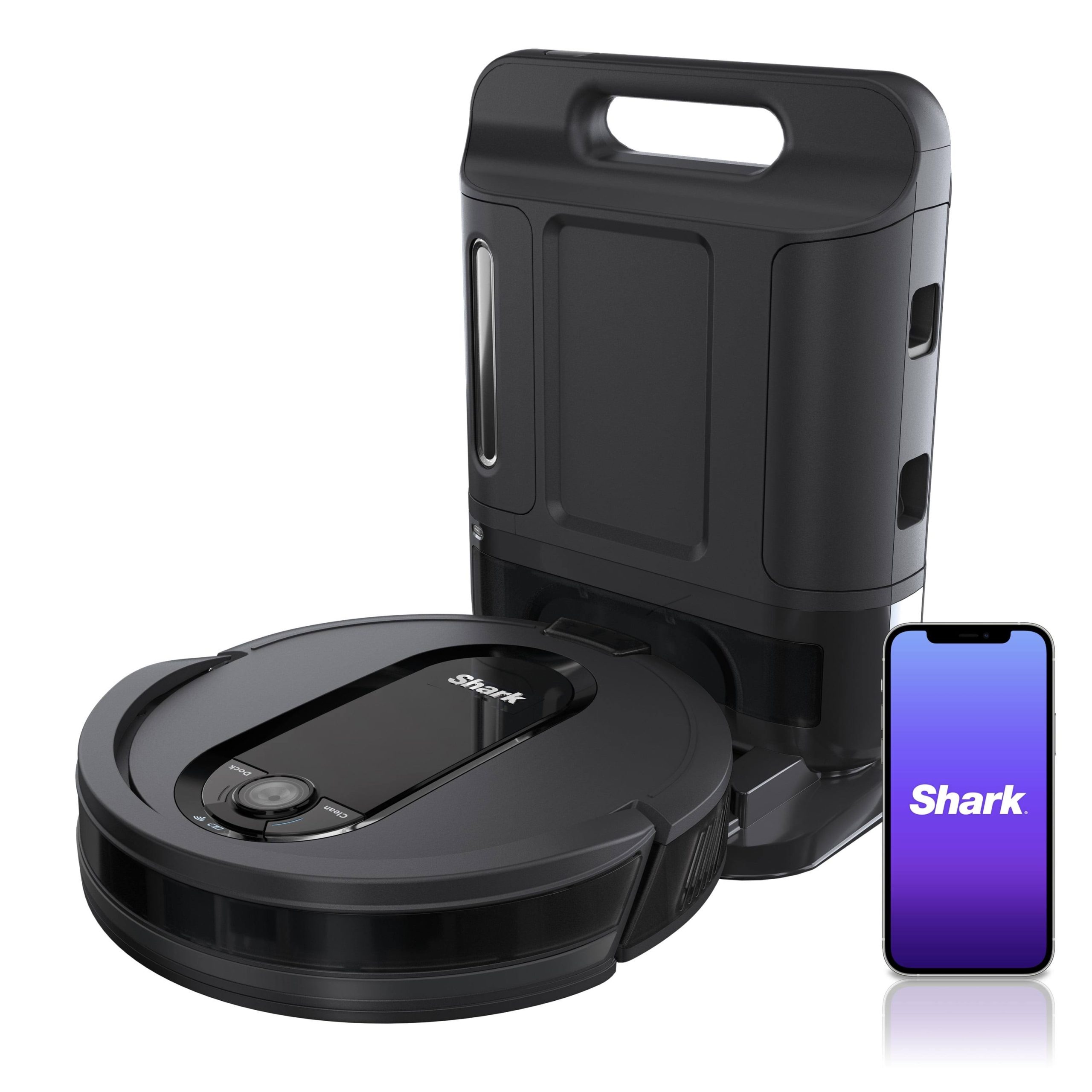5d0ade22b5cb4dd213d6106b525eff92aa9cd818af596af179a1eba30743a985-1.jpg Shark IQ Robot Vacuum with XL Self-Empty Base, Home Mapping, Self-Cleaning Brushroll, Wi-Fi (RV1000AE) - Image 1