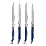 French Home Laguiole 4-Piece Steak Knife Set - Navy Blue