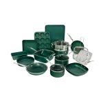 Granite Stone Diamond Titanium Diamond Infused Nonstick 20-Pc. Complete Cookware & Bakeware Set - Emerald Green