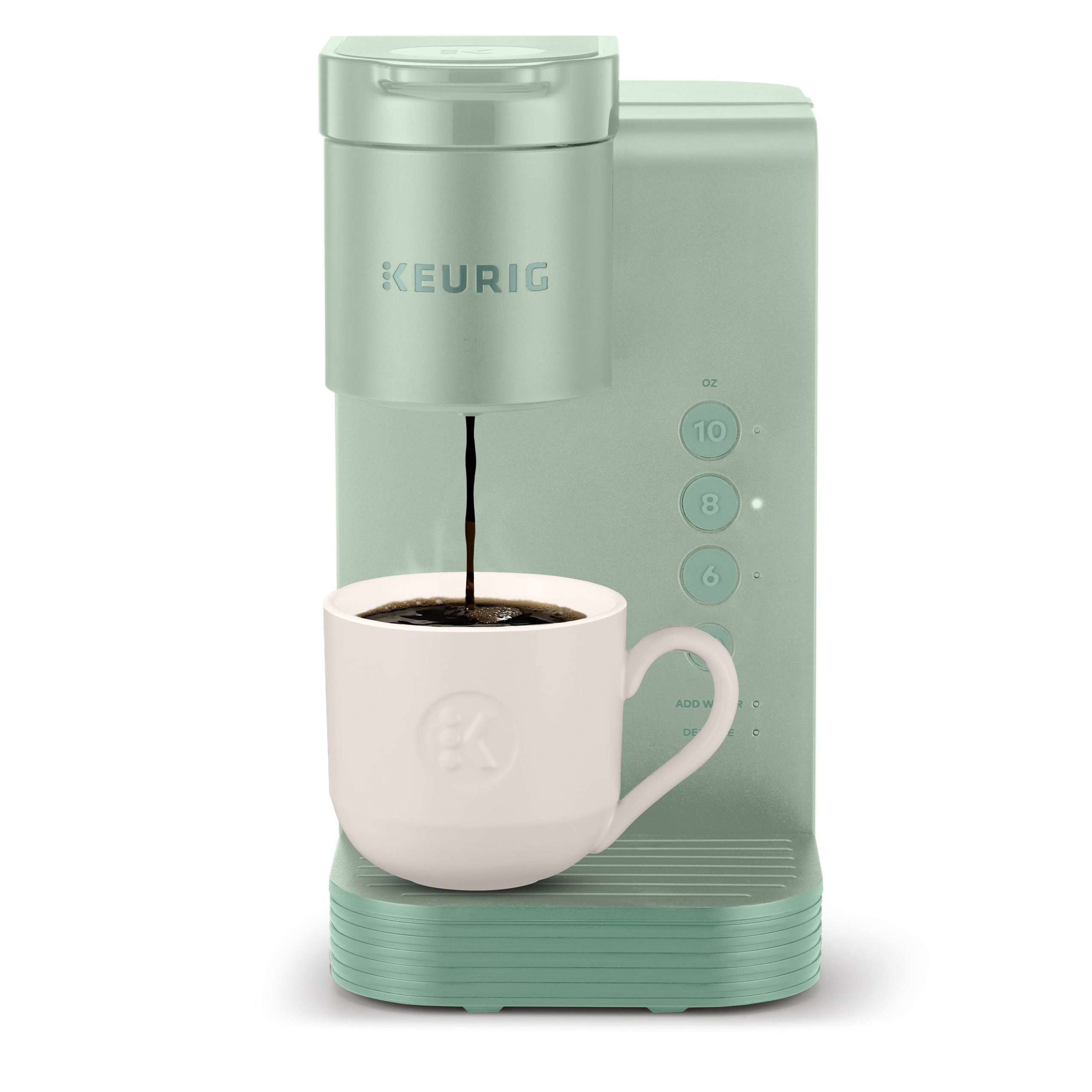 5d9873d0e4c690316ab78e337b79358a6681c1dda3435f89bc0dfd44094f0e16.jpg Keurig K-Express Essentials Single Serve K-Cup Pod Coffee Maker, Sage - Image 1