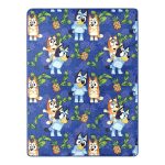 Bluey and Bingo Heeler Pups Pineapple Silk Touch Throw Blanket, 46" x 60"