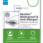 Mainstays Nexgen Waterproof Anti-Allergen Zippered Mattress Protector, Twin