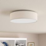 Geren 1-Light 15" LED Flush Mount Lark Manor Fixture Finish: White