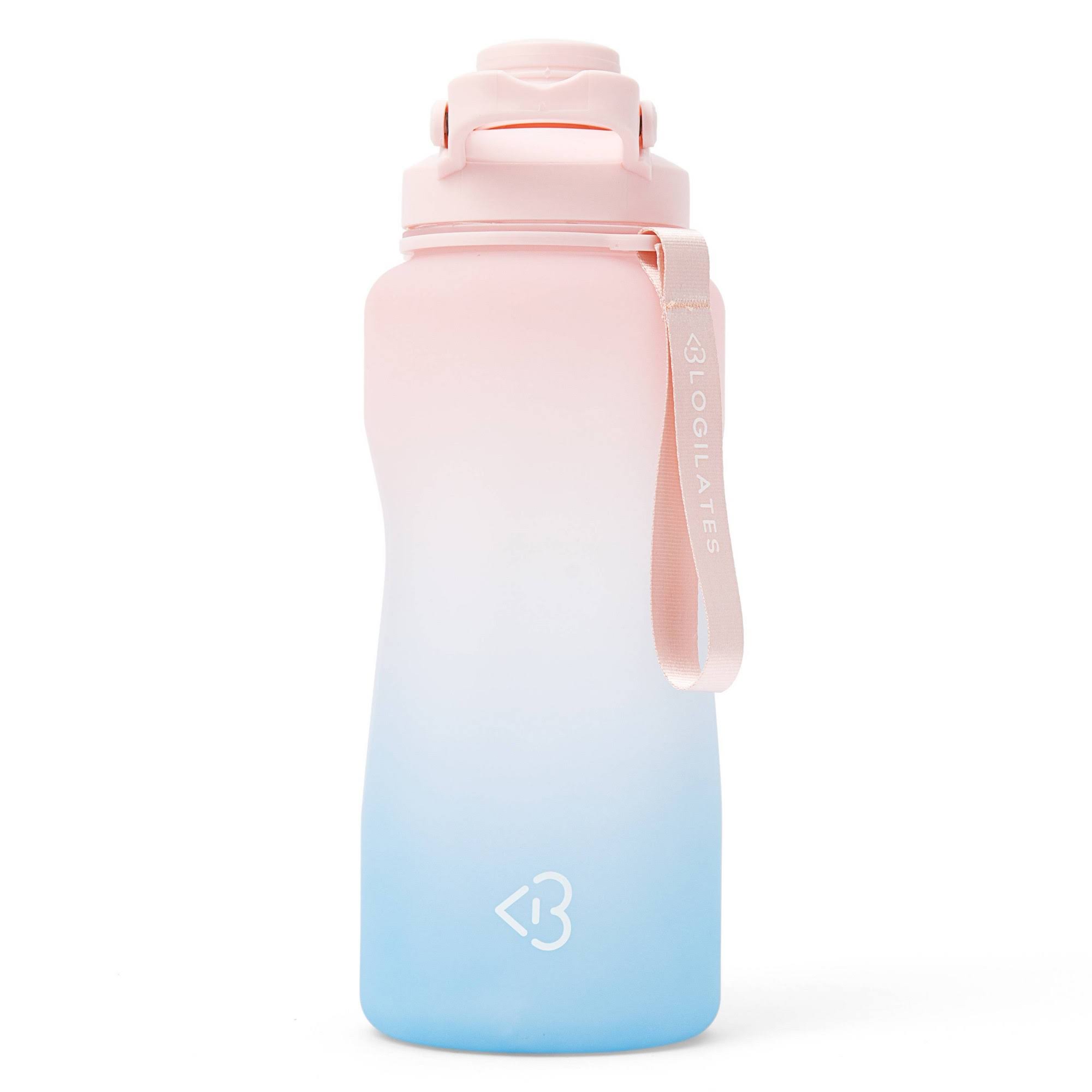 5df93c69367d766d84578bab6890e67760eb2d8d9d7d7025b8d593ff314bf831.jpg Blogilates 64oz Half Gallon Plastic Water Bottle - Blue Ombre - Image 1
