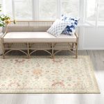 McClelland Oriental Handmade Hooked Wool Ivory Area Rug One Allium Way Rug Size: Rectangle 7'9" x 9'9"
