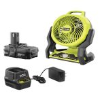 Ryobi Tools 18-Volt Hybrid Portable Fan Kit with Battery and Charger (No Retail Packaging)