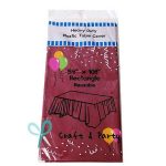 (12-Pack) Heavy Duty Plastic Table Covers Tablecloth - Rectangle