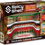 Spicy Shelf Deluxe - Expandable Spice Rack and Stackable Cabinet & Pantry Organizer (1 Set of 2 Shelves) - As Seen on TV Deluxe (Spicy Shelf