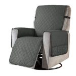 Waterproof Recliner Chair Cover with Non Slip Strap Grey / S