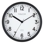 Mainstays Basic Indoor 8.78" Black Analog Round Modern Wall Clock