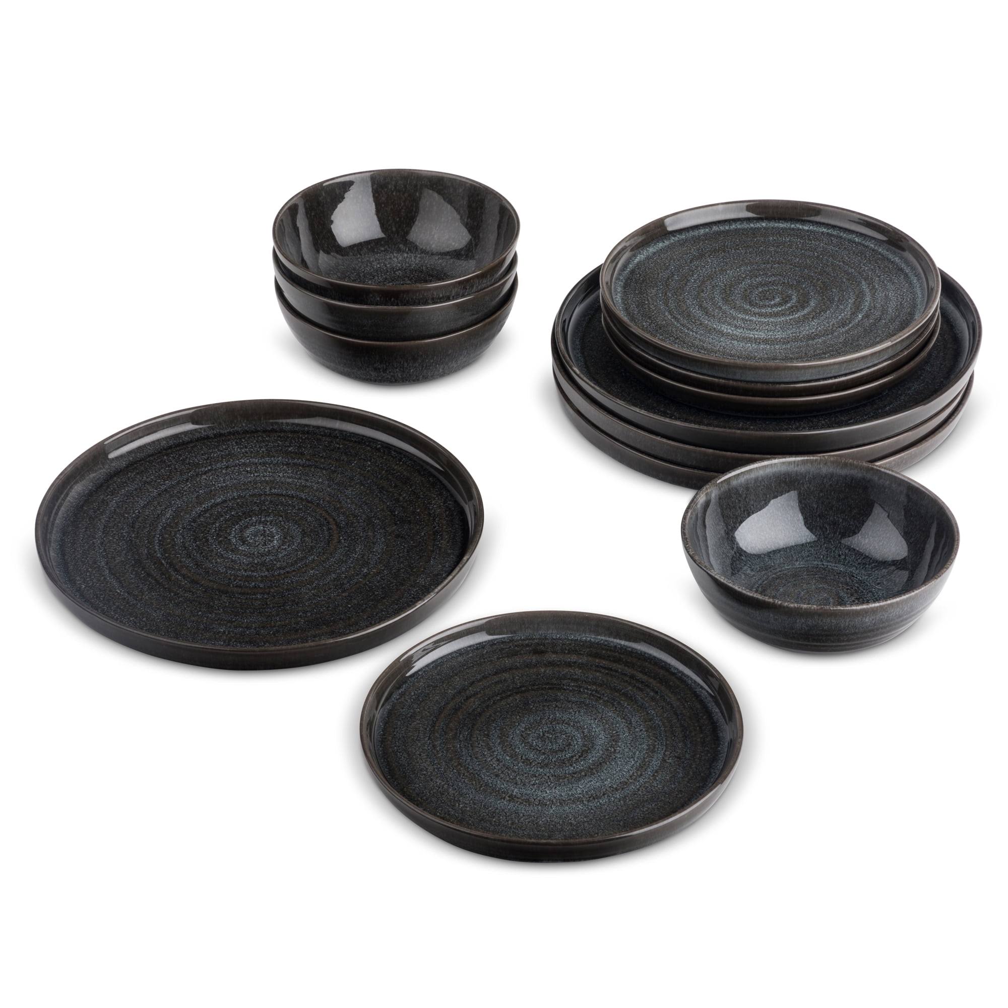 5ebef1a861ca111cef54887a3c3a705ec5a654f68c1da1e4fbbd16175a5eac68.jpg Yellowstone 12-Piece Ceramic Dinnerware Set Rip Collection - Image 1