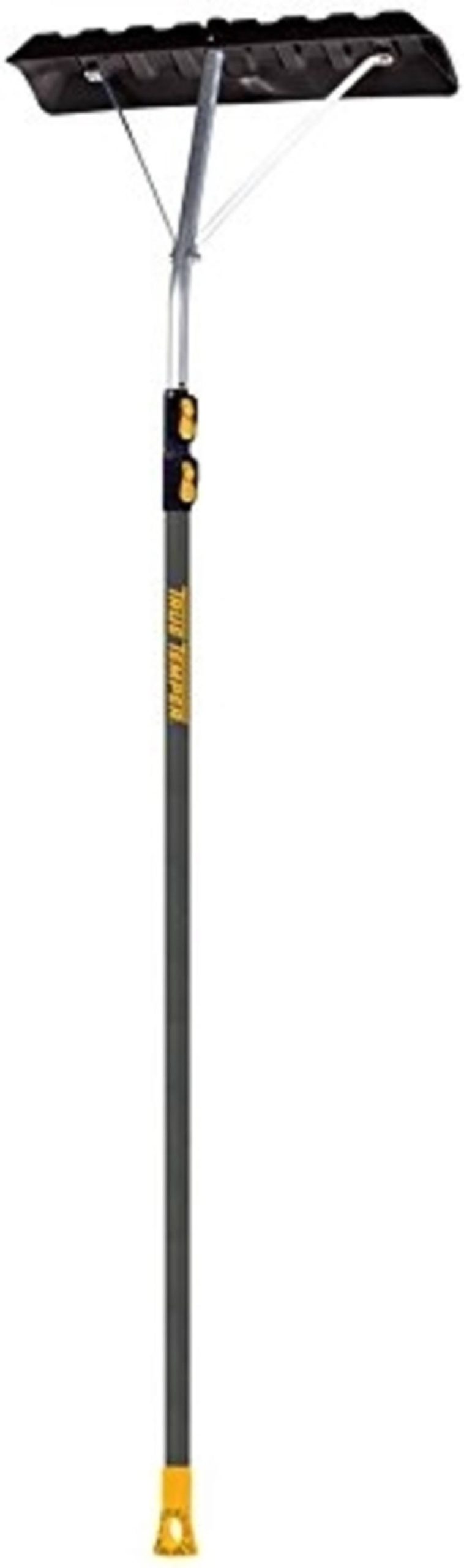 5ec03dbe47b5c2ca5e7f7d5066684ace2940c237a0aa6077a1dae2e47dddfd97.jpg Ames Telescoping Snow Shovel Roof Rake, Black, 17' - Image 1