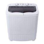 Portable Mini Compact Twin Tub Washing Machine,Portable Laundry Washer,with Built-In Drain Pump Semi-Automatic Cover Washing Machine for Camping,
