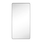 Kengston Modern & Contemporary Rectangular Bathroom Vanity Mirrors 17 Stories Finish: Matte Black, Size: 60" x 30"