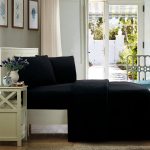 Mainstays Microfiber Bedding Sheet Set, Size: Twin/Twin XL, Black