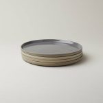 Our Place Set of 4 Dinner Plates in Charcoal