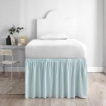 Bed Skirt Twin XL - Hint of Mint, Size: 3 Panel Set