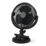 Mainstays 6-Inch Desktop or Clip-On AC Electric Personal Indoor Fan with 2 Speeds, Black