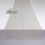 Chilewich Lattice Silver Table Runner, 14" x 72"
