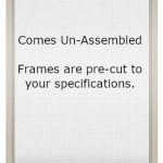 Custom Size Window Screen Kit (Tan) Assembly Required
