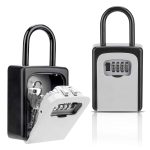 Buteny Key Lock Box, Combination Lockbox with Code for House Key Storage, Combo Door