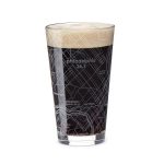 Philadelphia 26.2 - Marathon Map Pint Glass Standard (No Custom Additions)